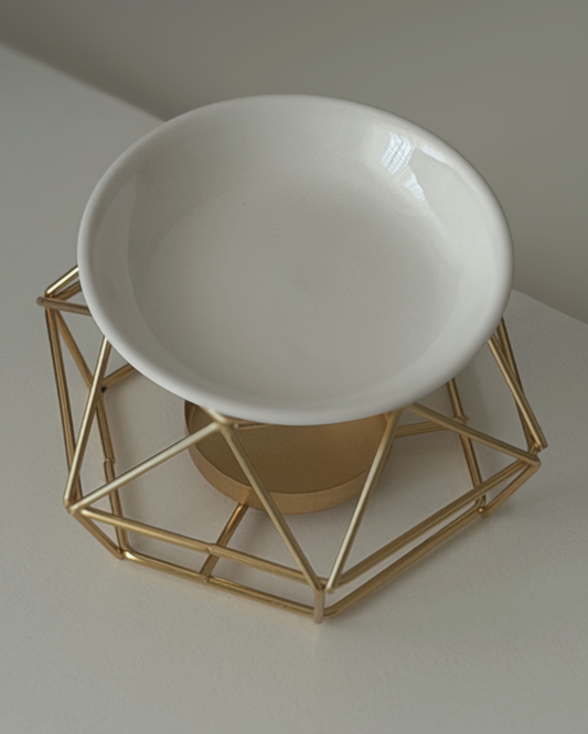 Wax Burner · White & Gold