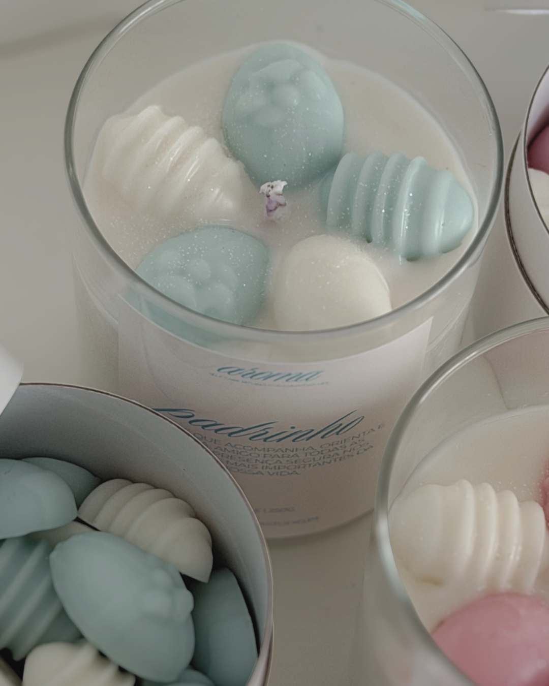 Blue Easter Eggs Candle