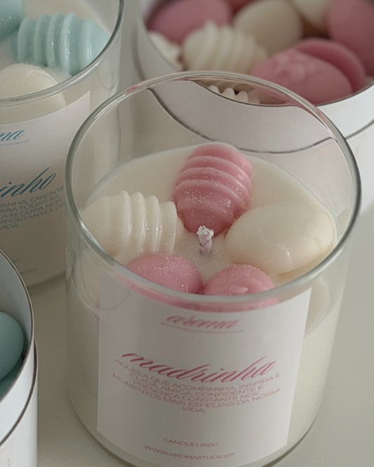 Pink Easter Eggs Candle
